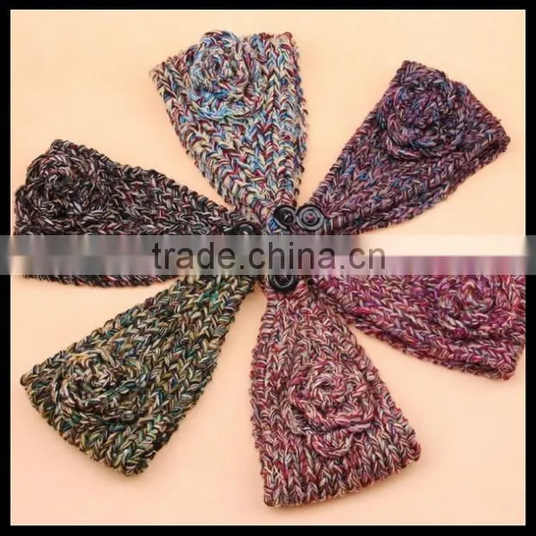 Knitted Headband, Bow Ear Warmer, Women's Fall Headband, Stocking Stuffer, For Her, Mini Knitted Bow Headband in Multi Color photo-6