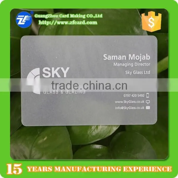Plastic Transparent Clear Mirror Business Name Cards Cheap Price on Sale Quality Choice photo-5