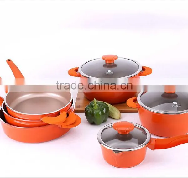 Non-stick Die Casting Forging Aluminm Fry Pan Set Risoto Elmich S-09
