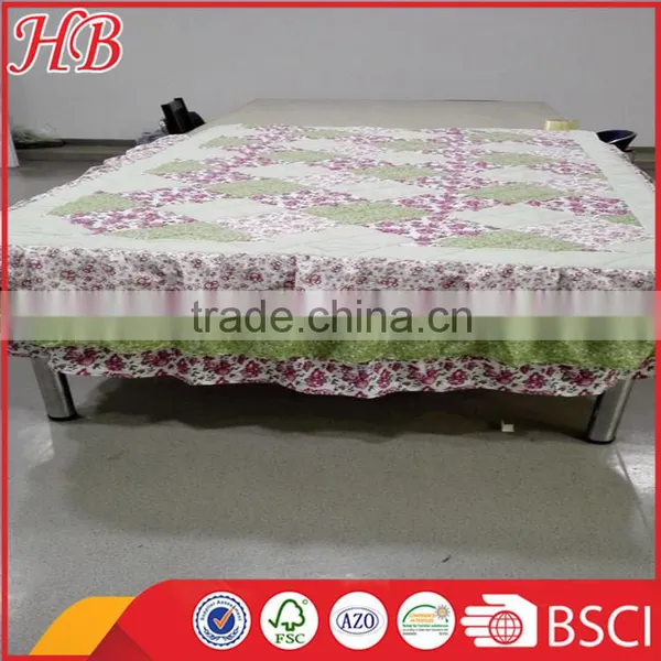 2016 Fashion Design 100% Polyester High Quality Service Strict Inspection Different Style Plain Patchwork Quilt photo-4