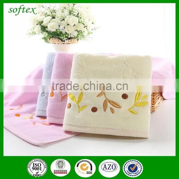 Velvet Towel Leaves High-grade EMBROIDERED HAND TOWEL GIFT SETS photo-6