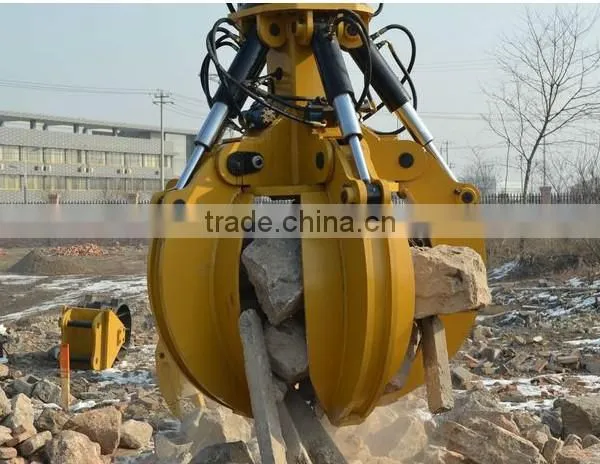 SF Excavator Orange Peel Grab / Hydraulic Rotary Orange Peel Grapple / Excavator Pars photo-5