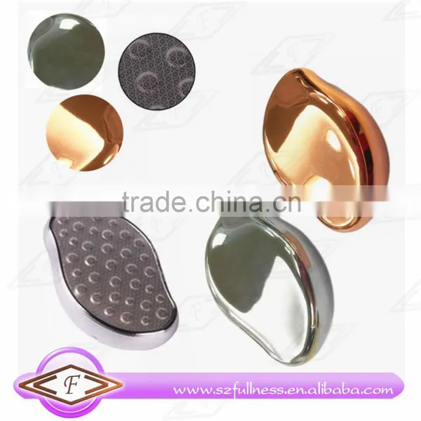 High Quality Rose Gold Etching Stainless Steel Callus Remover Pedicure Foot File photo-2