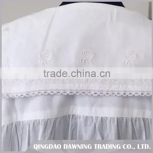 China Suppliers Embroidered Cotton Ladies In Nightgown photo-3