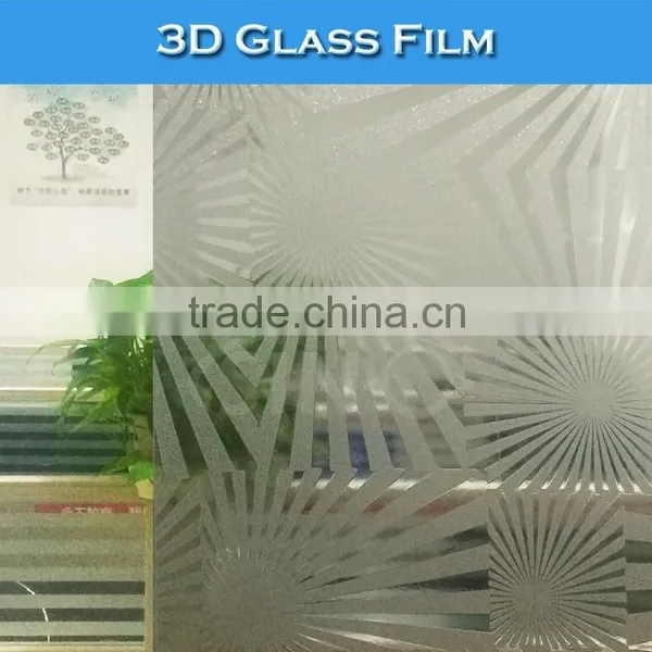 D701 1.22x50M 3D Glass Film Window Design PVC Sticker photo-2