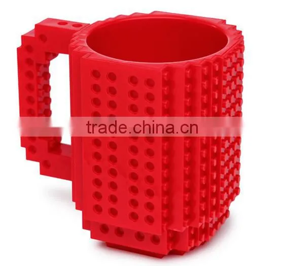 Creative BFA Free Plastic Block Brick Cup
