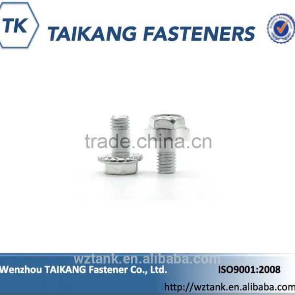 Grade 4.8 Non-slip Made in China Stainless Steel Cross Hex Hexagon Flange Screws