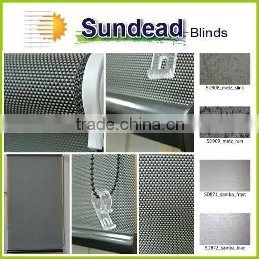 Blackout Shiny Vinyl Curtain and Blinds Double-printing Pattern Fire Retardant photo-2