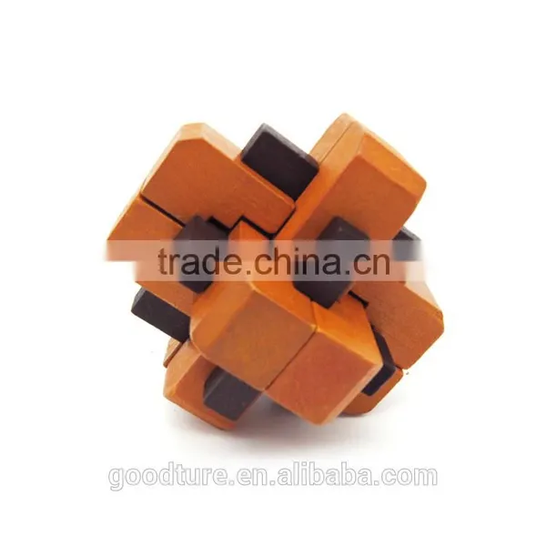 OEM Welcomed Wooden IQ Intelligent Puzzle Magic Puzzle Kongming Lock Brain Teaser Model Number GAD1080 photo-4