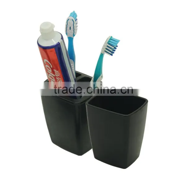 Black Toothbrush Holder Toothbrush and Toothpaste Inside photo-5