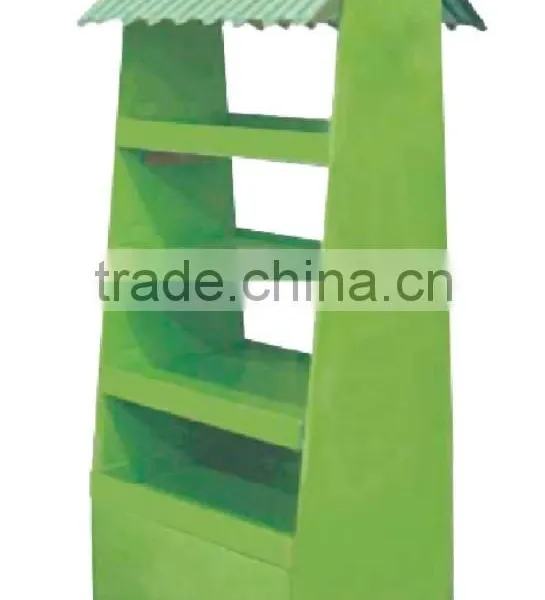 Cardboard Advertising Floor Tiers Display Rack photo-2