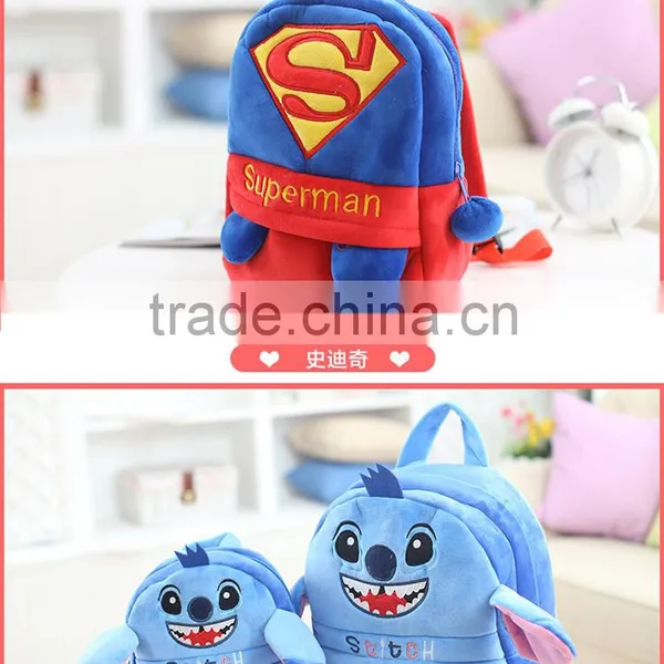 25*19cm(S)/35*28cm(L) Lovely Customzied Red Super Mario Plush Animal Cartoon Backpack for Children photo-2
