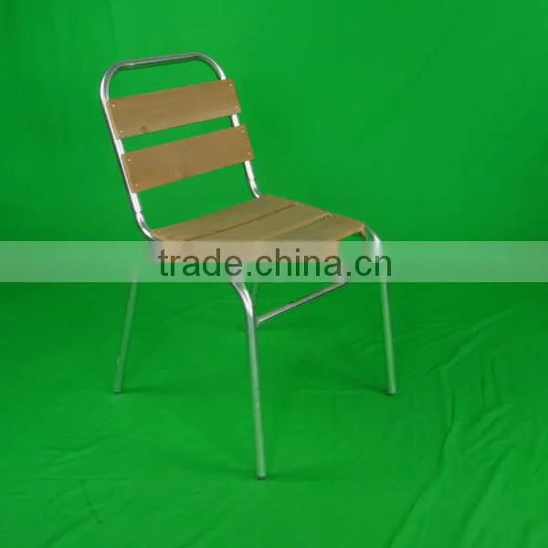 Restaurant Furniture Aliminum Modern Design Relaxing Armless Wooden Dining Chair Yc055 photo-3