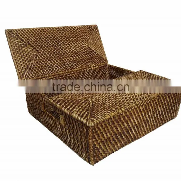 Very Nice and High Quality Full Rattan Basket 2016 With Brown Color photo-6