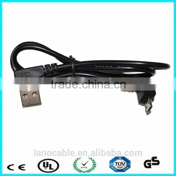 1M Black 90 Degree Usb2.0 Charging Cable photo-6