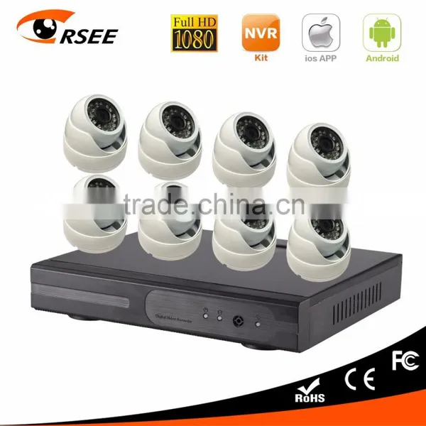 Poe Nvr Kit With Mini Dome ip Camera 8ch Full hd 1080p Surveillance Camera System photo-2