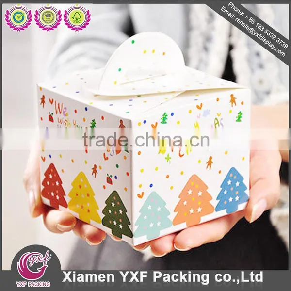 Christmas Party White Paper Box + White Ribbon photo-6