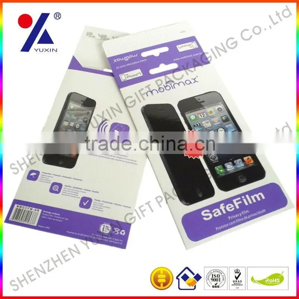 SCREEN PROTECTOR PAPER BOX WITH BLISTER