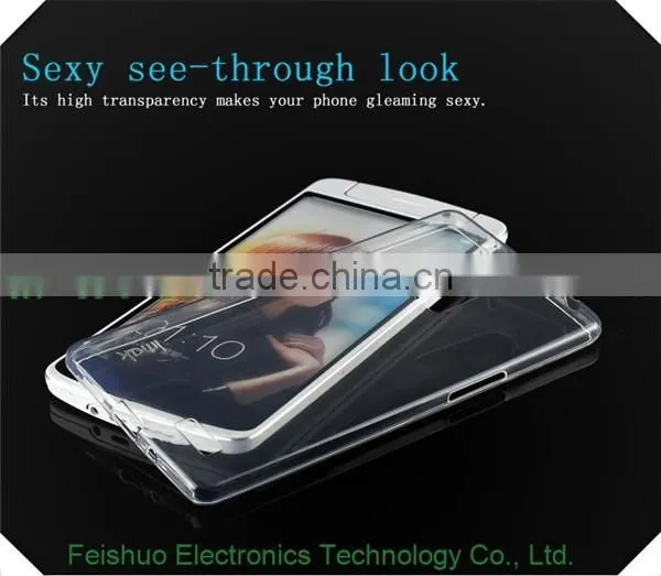 0.5mm Ultra Thin Transparent Crystal TPU Soft Case For OPPO R7 photo-5