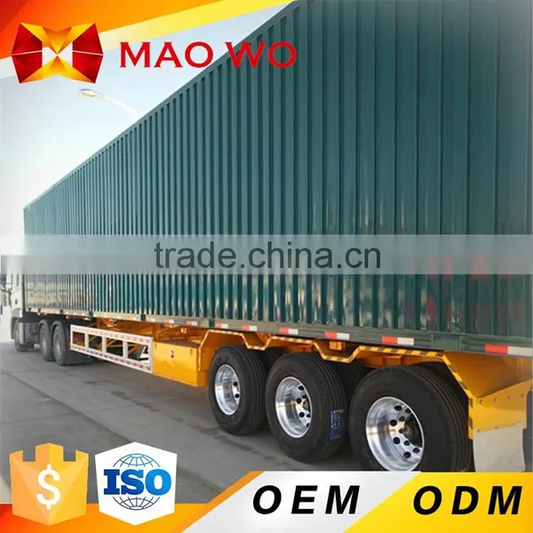 Best Price 3 Axle 40ft Container 50ton Van Semi Trailer for Sale
