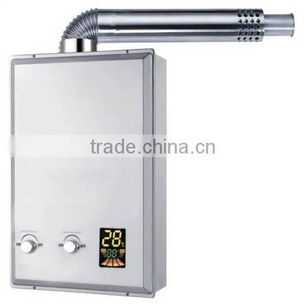 Balanced Exhaust Gas Water Heater With Double Pipe