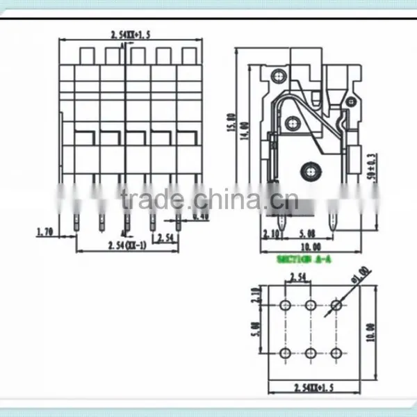 2.54mm Quick Screwless Terminal Block Connector For Communication Power Device photo-4