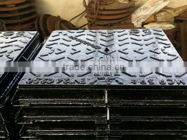 Casting Iron Durable Square Nodular Manhole Covers Top Selling High Quality OEM China Factory Foundry Manhole Covers