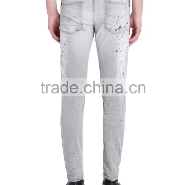 2015 Hot Sale Cheap Skinny Jeans For Men 100%Cotton Denim Wholesale Men Denim Jeans photo-4