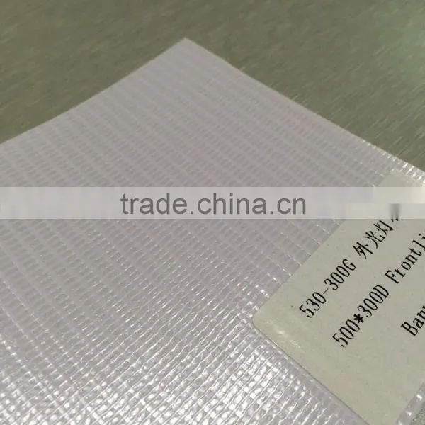 500*300D, 300g Glossy Frontlit PVC Flex Banner Roll photo-2