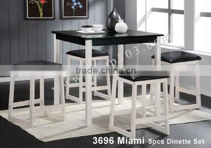 Furniture,table,chair,desk,Entertainment and Home Office,study Set,computer Table(Miami 5pcs Dinette Set)