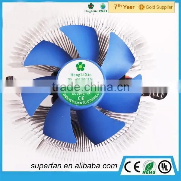 92*92*25mm Computer CPU Cooling Fan With Heat Sink, CPU 24 Volt dc Cooling Fan photo-3