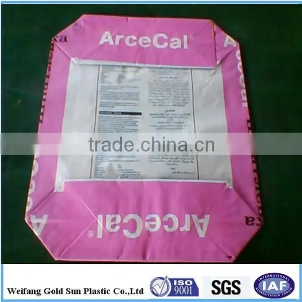25kg Valve Cement pp pe Woven Bag