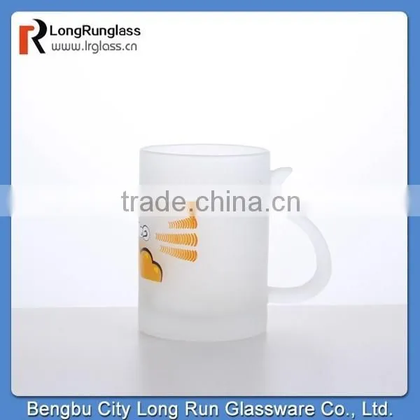 LongRun 296ml Colorful Sprinting Milk Glasses With Handle, Manufacture photo-3