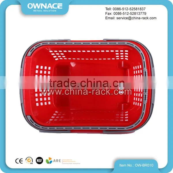 Multifunctional Plastic Rolling Collapsible Shopping Basket photo-3