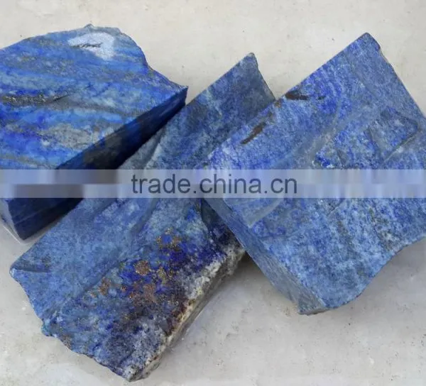 Natural Afghan Lapis Lazuli Rough Gemstone With Rare Golden Matrix Opaque Blue Color Good Quality photo-4
