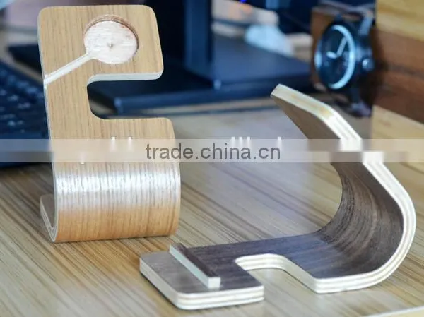 Wholesale for Ipad Iphone 6 Wood Stand Charging Stand Holder Multi-function, for Apple Watch Wooden Stand photo-3