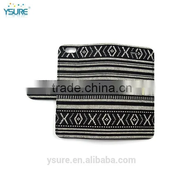 Chinese Style Fashion Dark Fabric Wallet Leather Phone Case For Asus Zenfone 2 With PVC ID and Credit Card Slots photo-5