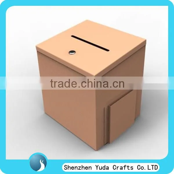 Elegant Red Acrylic Ballot Box Acrylic Donation Box Acrylic Voting Box With Brochure Holder photo-4