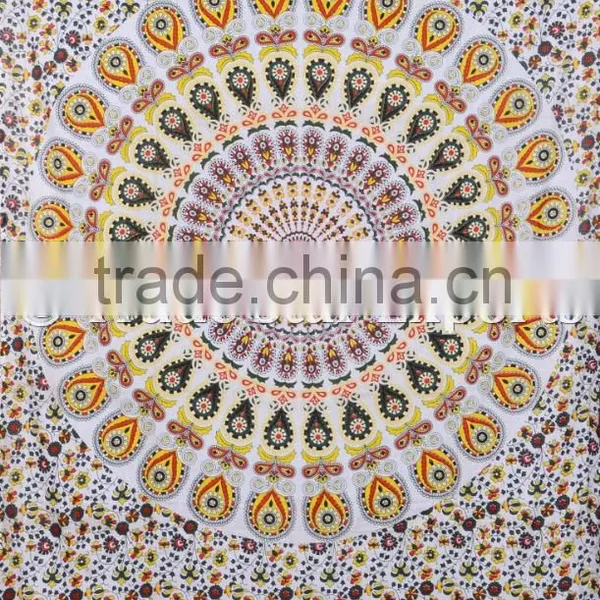 Ethnic Wall Hangings Indian Mandala Hippie Bohemian Wall Decoraiton Cotton Tapestry photo-2