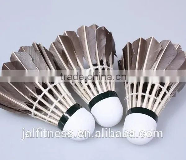 High Quality Black Goose Feather 12pcs/Barrel Badminton Ball White Teal Feather Sport Game Training Badminton photo-2