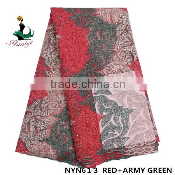 Haniye 2016 African India Tulle Lace Fabric African French Net Lace Fabric/NYN61 photo-2