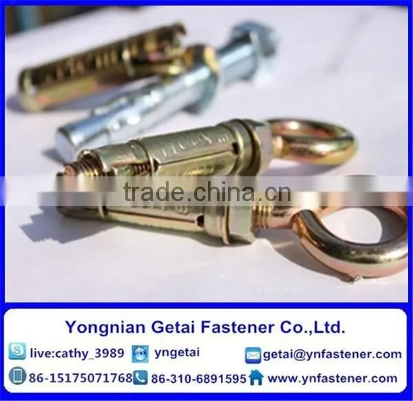 Concrete Bolts Fixing Anchors, Yellow Zinc Plated Wedge Anchors With Good Quality photo-2