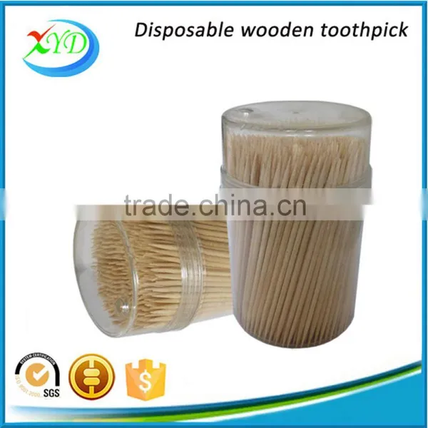 Plastic Dispenser Round Wooden Toothpicks photo-4