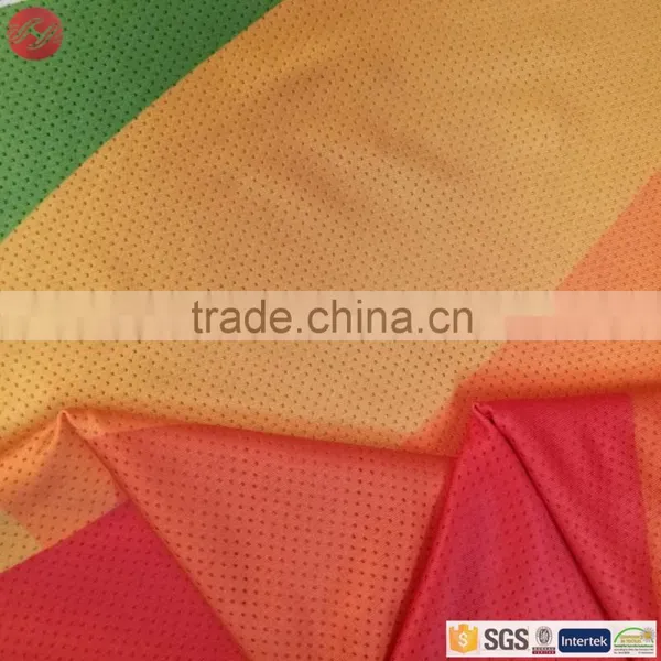 100% Polyester Elastic Printed Mesh Fabric For Clothing photo-2