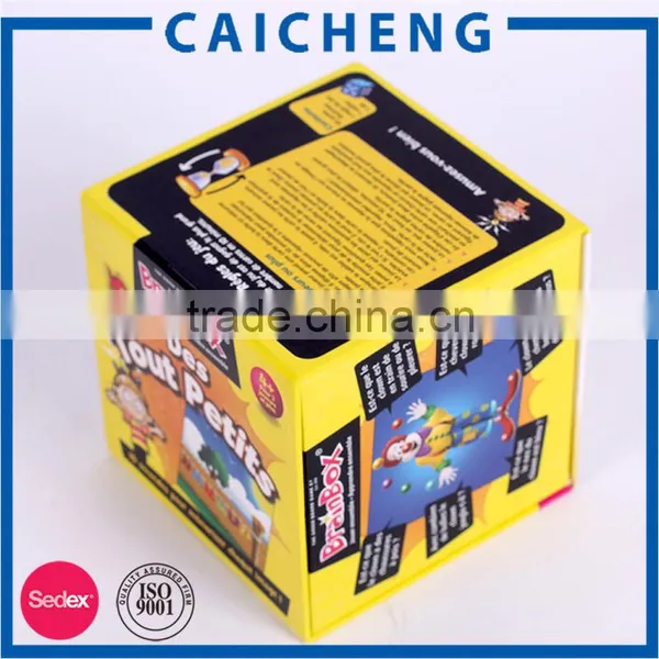 Lid Hinged Base With Extend Flap Rigid Paper Print Box for Play Card photo-2