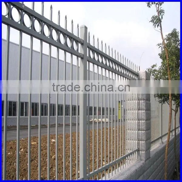 PVC Coated Casting Wrough Iron Steel Fence for Home/garden/villas/school photo-3