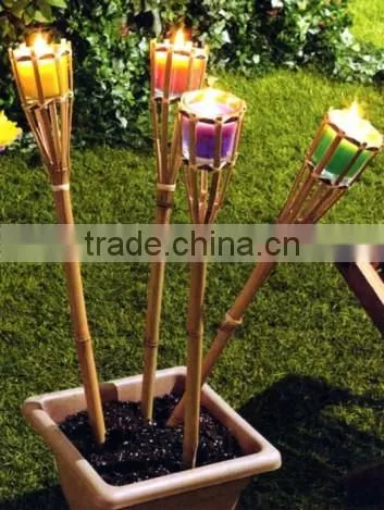 FD-16405 Natural Bamboo Tiki Torch photo-2