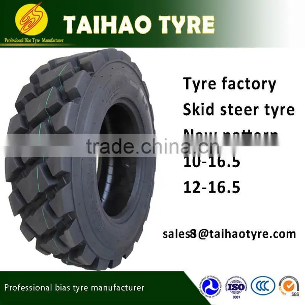 China High Quality Cheap Skid Steer Tyre 10-16.5 12-16.5 14-17.7 14-19.5