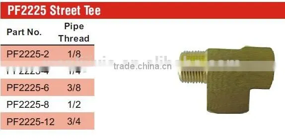 PF2225 Street Tee, Brass Pipe Fitting, Auto Parts photo-5