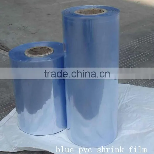 High Quality Clear Transparent Plastic Wrap Blue Pvc Shrink Film photo-2